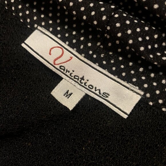 Variations. Size Medium. Stretch Light Weight Cardigan. Open Front. B59. - Picture 6 of 6